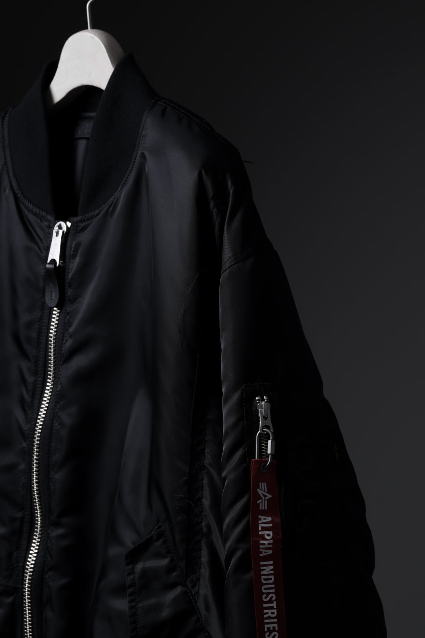 MASTERMIND WORLD x ALPHA INDUSTRIES REVERSIBLE MA-1 JACKET (BLACK)