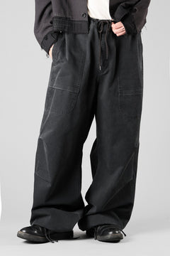 画像をギャラリービューアに読み込む, entire studios BARREN CARGO TROUSERS (WASHED BLACK)