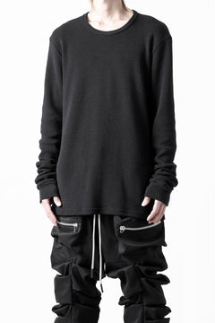 画像をギャラリービューアに読み込む, A.F ARTEFACT exclusive REGULAR FIT TOP / RIB KNIT JERSEY (BLACK)