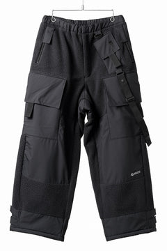 Load image into Gallery viewer, D-VEC x ALMOSTBLACK POLARTEC COAST GUARD TROUSERS / WINDSTOPPER BY GORE-TEX LABS 3L (BLACK)