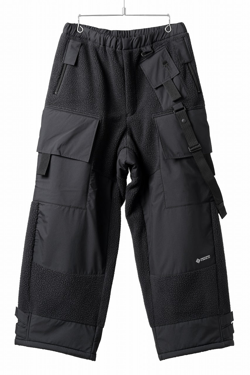 画像をギャラリービューアに読み込む, D-VEC x ALMOSTBLACK POLARTEC COAST GUARD TROUSERS / WINDSTOPPER BY GORE-TEX LABS 3L (BLACK)