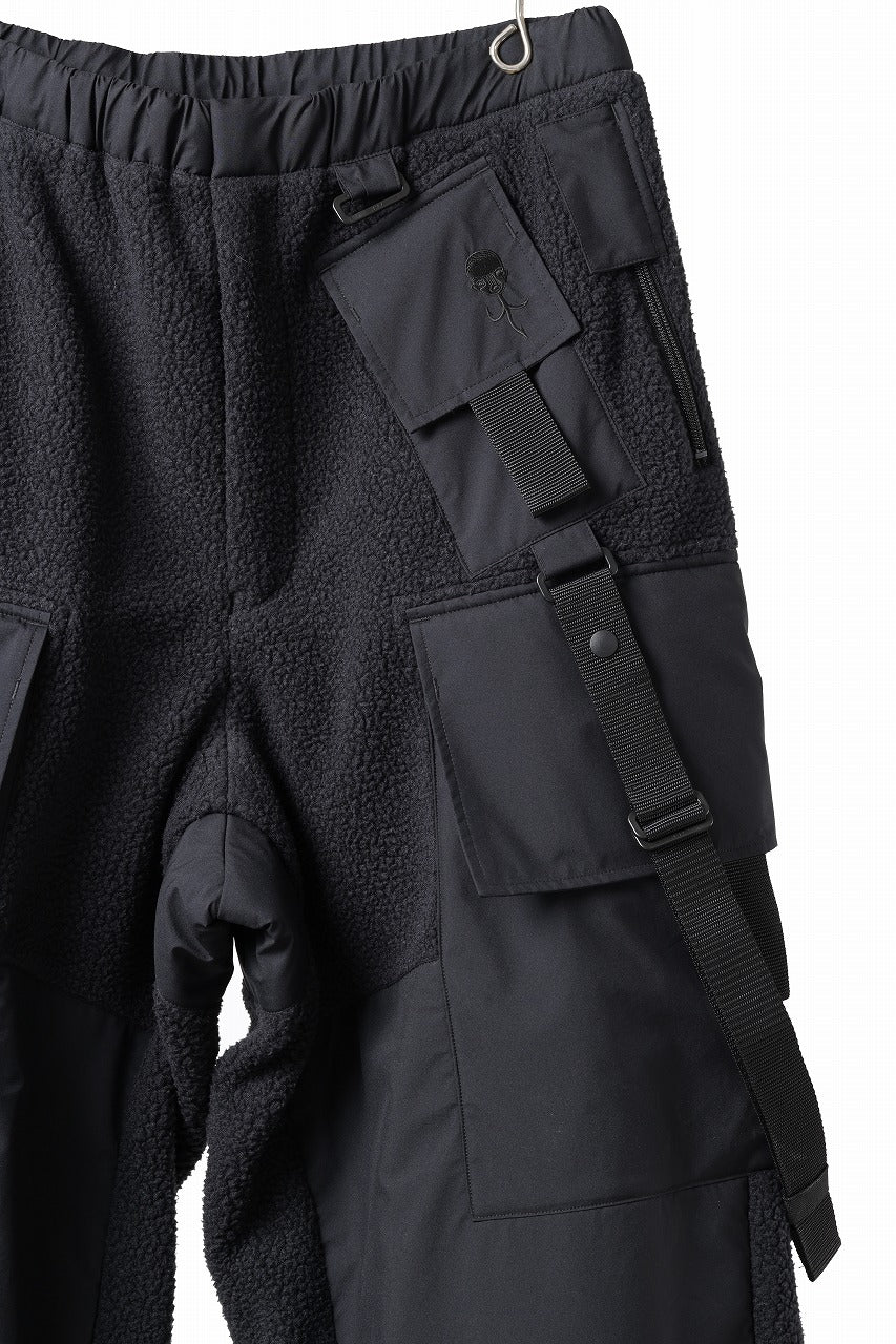 D-VEC x ALMOSTBLACK POLARTEC COAST GUARD TROUSERS / WINDSTOPPER BY GORE-TEX LABS 3L (BLACK)