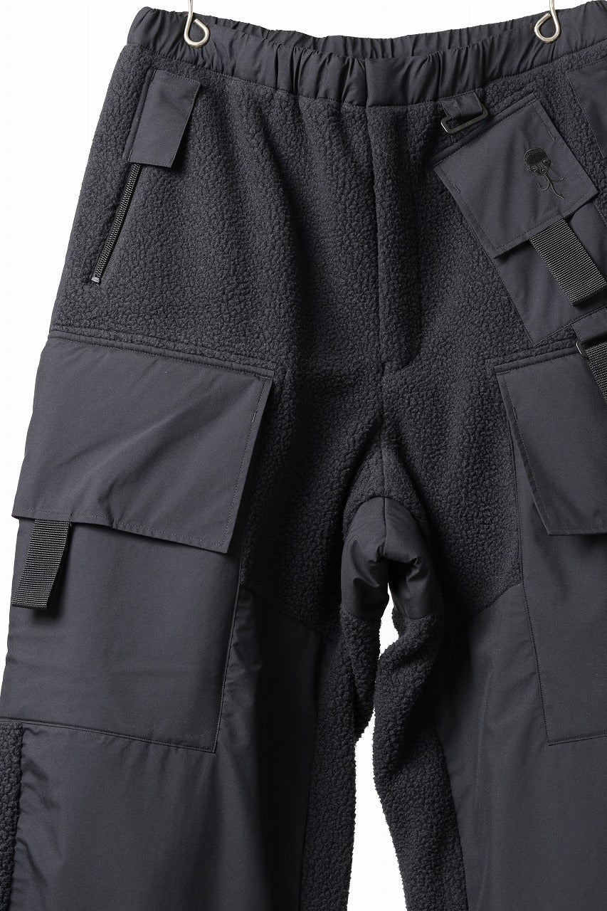 D-VEC x ALMOSTBLACK POLARTEC COAST GUARD TROUSERS / WINDSTOPPER BY GORE-TEX LABS 3L (BLACK)