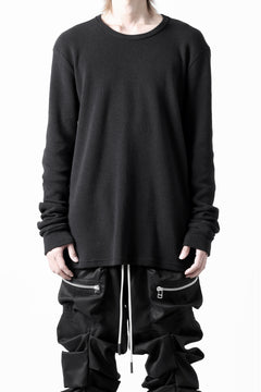 画像をギャラリービューアに読み込む, A.F ARTEFACT exclusive REGULAR FIT TOP / RIB KNIT JERSEY (BLACK)