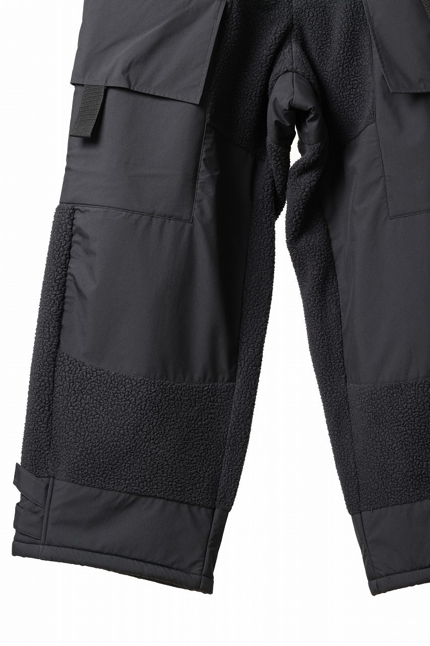 D-VEC x ALMOSTBLACK POLARTEC COAST GUARD TROUSERS / WINDSTOPPER BY GORE-TEX LABS 3L (BLACK)