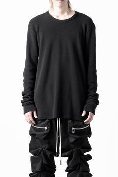 画像をギャラリービューアに読み込む, A.F ARTEFACT exclusive REGULAR FIT TOP / RIB KNIT JERSEY (BLACK)