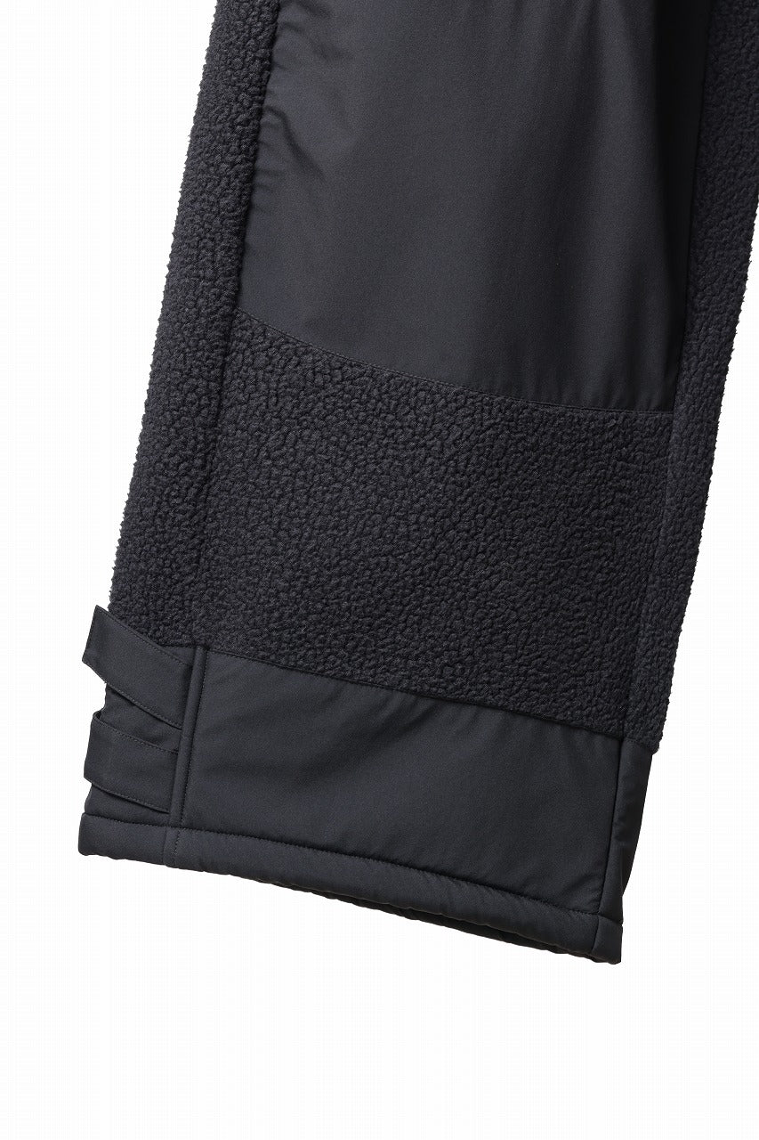 D-VEC x ALMOSTBLACK POLARTEC COAST GUARD TROUSERS / WINDSTOPPER BY GORE-TEX LABS 3L (BLACK)