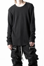 画像をギャラリービューアに読み込む, A.F ARTEFACT exclusive REGULAR FIT TOP / RIB KNIT JERSEY (BLACK)