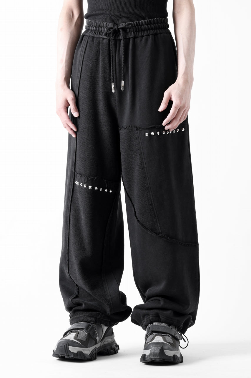 Feng Chen Wang PANELLED STRAIGHT SWEATPANTS (BLACK)