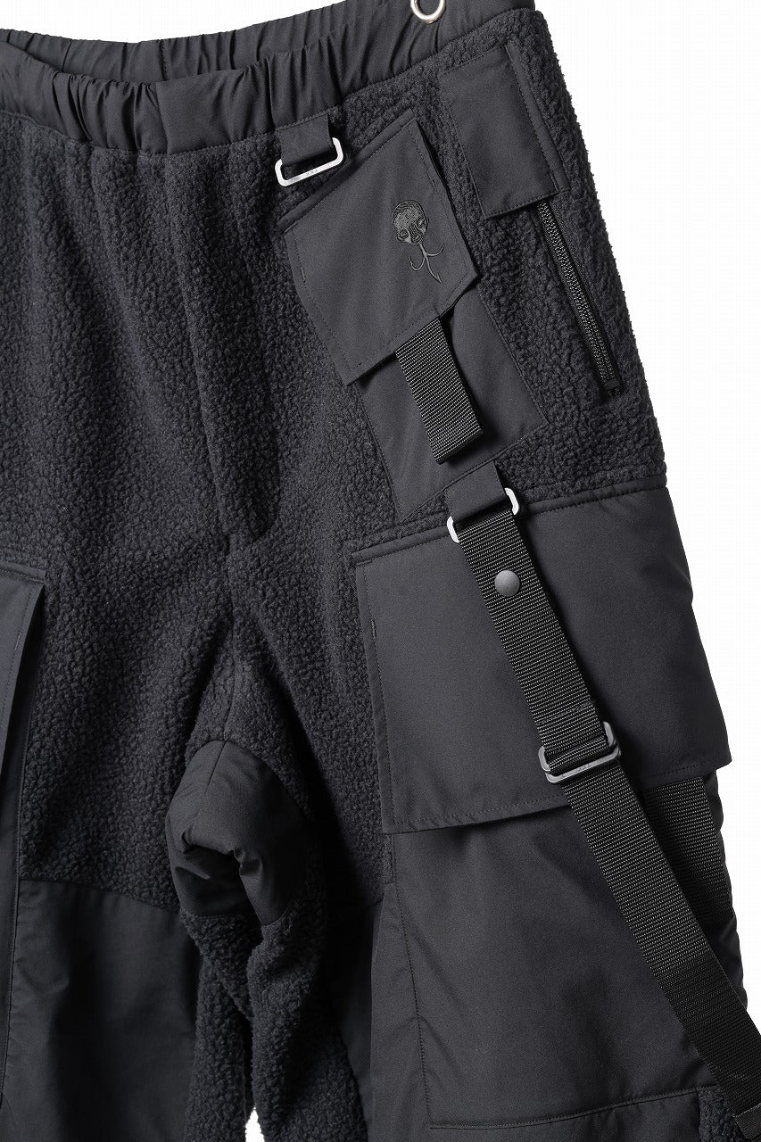 D-VEC x ALMOSTBLACK POLARTEC COAST GUARD TROUSERS / WINDSTOPPER BY GORE-TEX LABS 3L (BLACK)