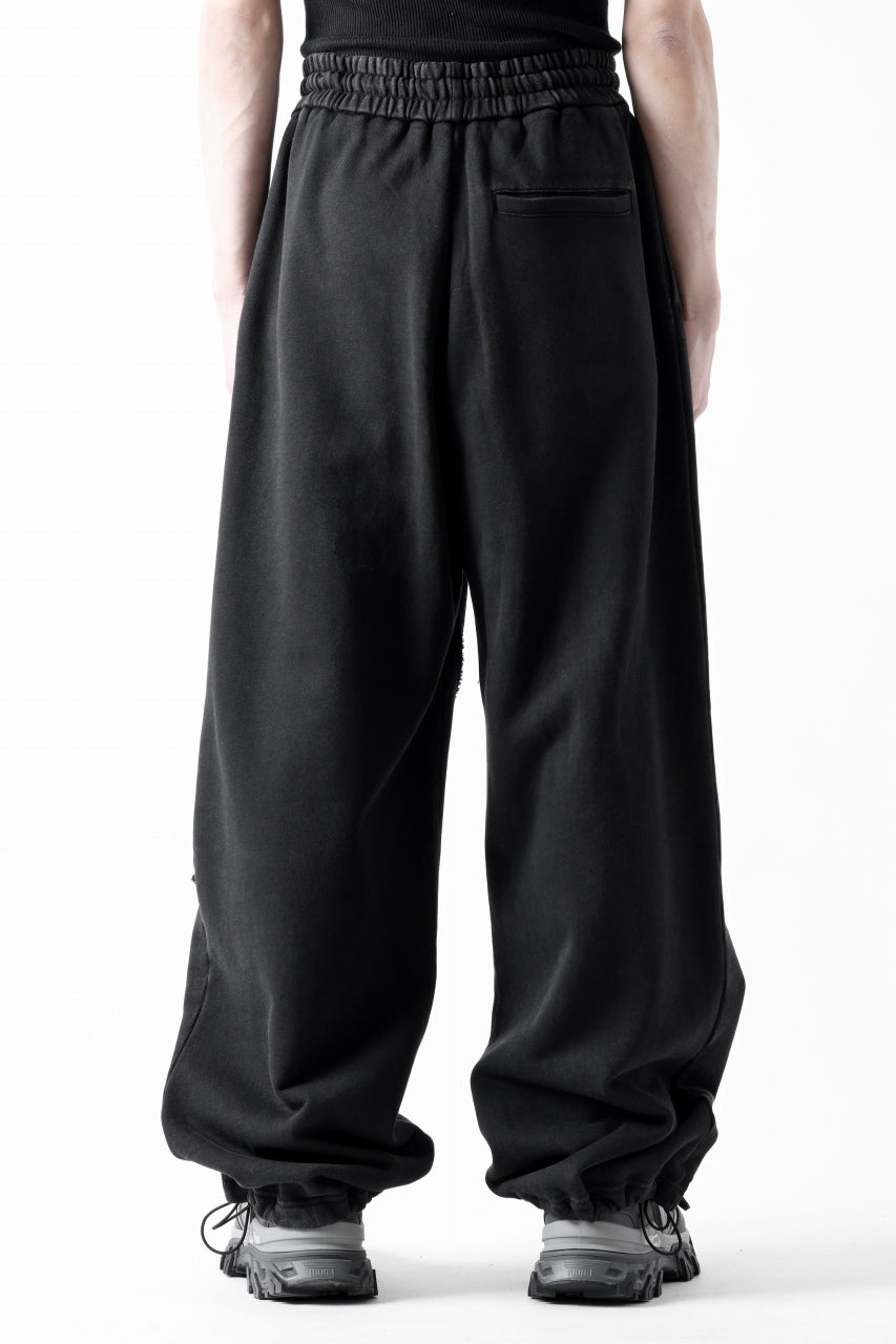 Feng Chen Wang PANELLED STRAIGHT SWEATPANTS (BLACK)