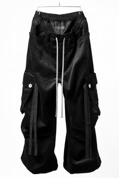 Load image into Gallery viewer, A.F ARTEFACT EXTREME WIDE CARGO PANTS / CORDUROY (BLACK)