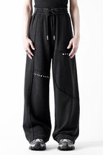 画像をギャラリービューアに読み込む, Feng Chen Wang PANELLED STRAIGHT SWEATPANTS (BLACK)