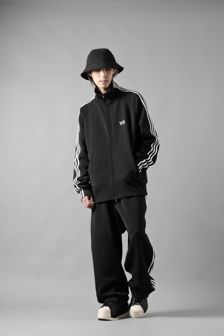 Y-3 Yohji Yamamoto THREE STRIPES TRACK JACKET (BLACK x OFF WHITE 