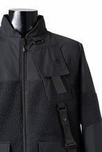 Load image into Gallery viewer, D-VEC x ALMOSTBLACK POLARTEC COAST GUARD.SHIRT BLOUSON / WINDSTOPPER BY GORE-TEX LABS 3L (BLACK)