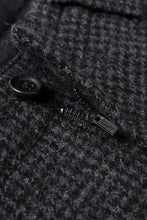 画像をギャラリービューアに読み込む, Y&#39;s for men TAB DETAIL PANTS with HAND STITCH / HOUNDSTOOTH WOOL (BLACK)