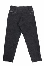 画像をギャラリービューアに読み込む, Y&#39;s for men TAB DETAIL PANTS with HAND STITCH / HOUNDSTOOTH WOOL (BLACK)