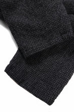 画像をギャラリービューアに読み込む, Y&#39;s for men TAB DETAIL PANTS with HAND STITCH / HOUNDSTOOTH WOOL (BLACK)