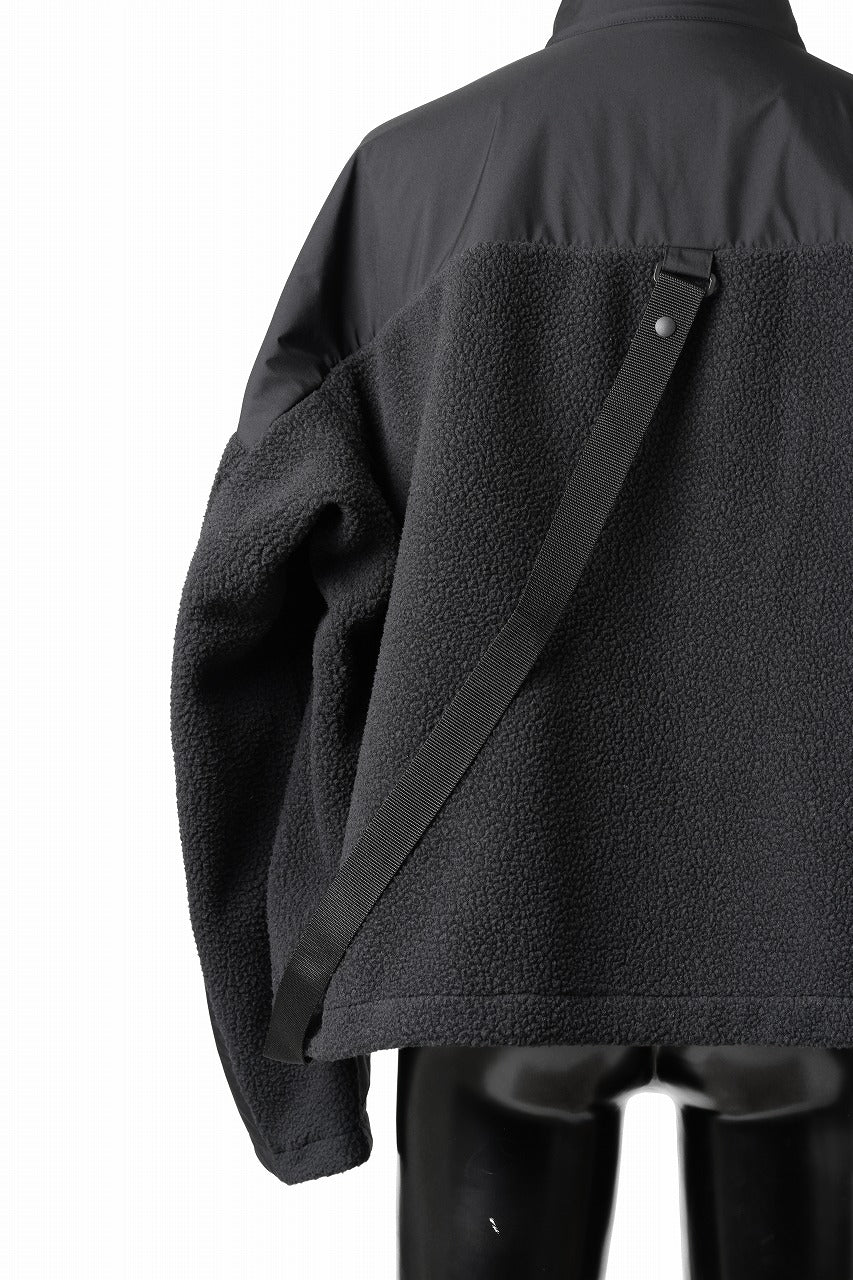 Load image into Gallery viewer, D-VEC x ALMOSTBLACK POLARTEC COAST GUARD.SHIRT BLOUSON / WINDSTOPPER BY GORE-TEX LABS 3L (BLACK)