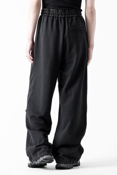 画像をギャラリービューアに読み込む, Feng Chen Wang PANELLED STRAIGHT SWEATPANTS (BLACK)