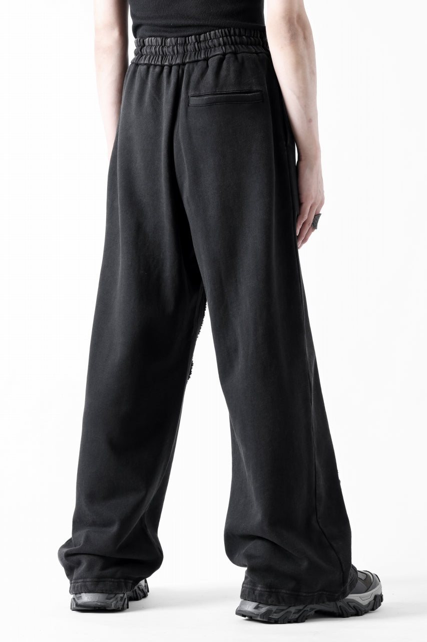 Feng Chen Wang PANELLED STRAIGHT SWEATPANTS (BLACK)