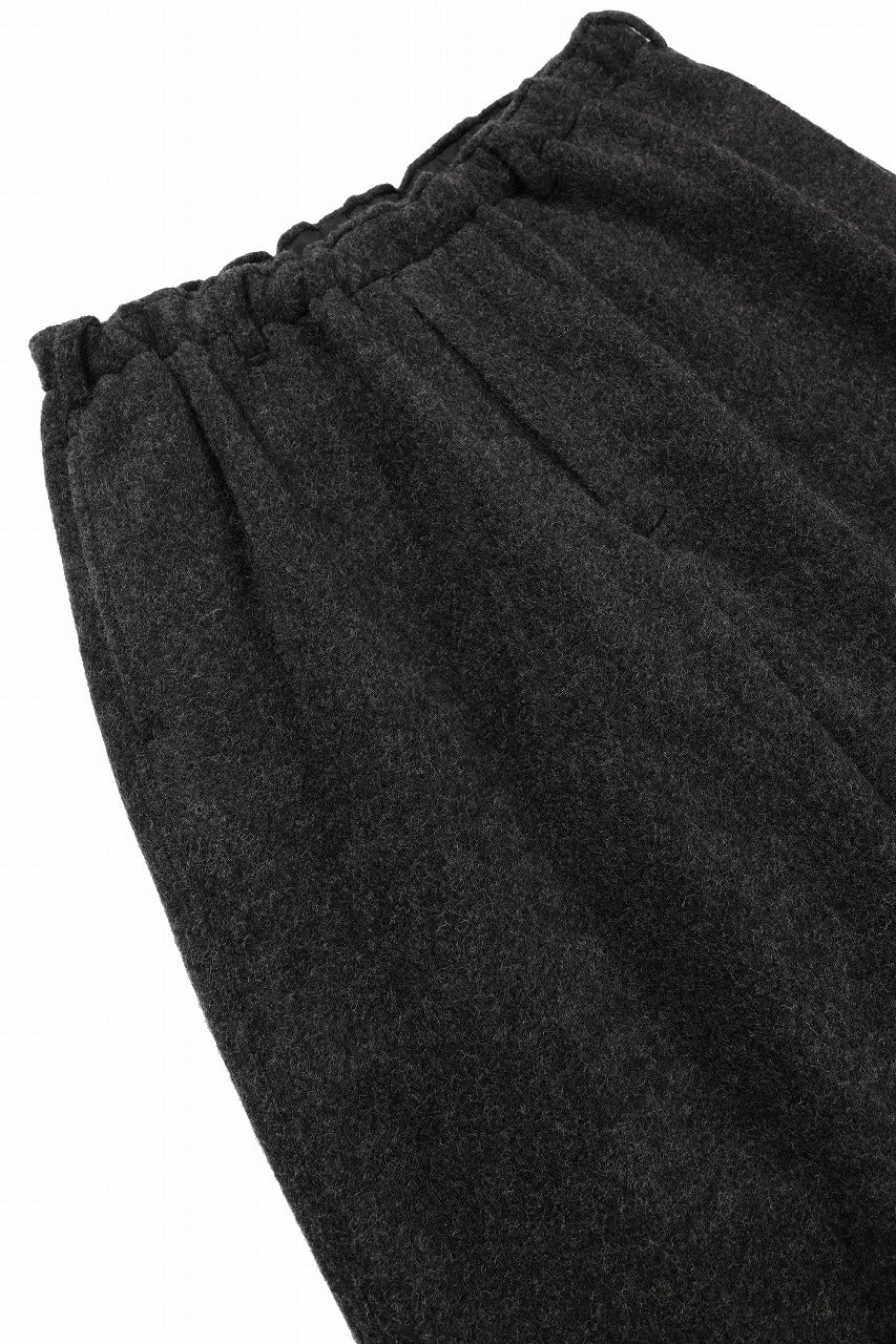 画像をギャラリービューアに読み込む, Y&#39;s for men x MASSES EASY WAIST PANTS / MA WOOL HERRING BONE(CHARCOAL)