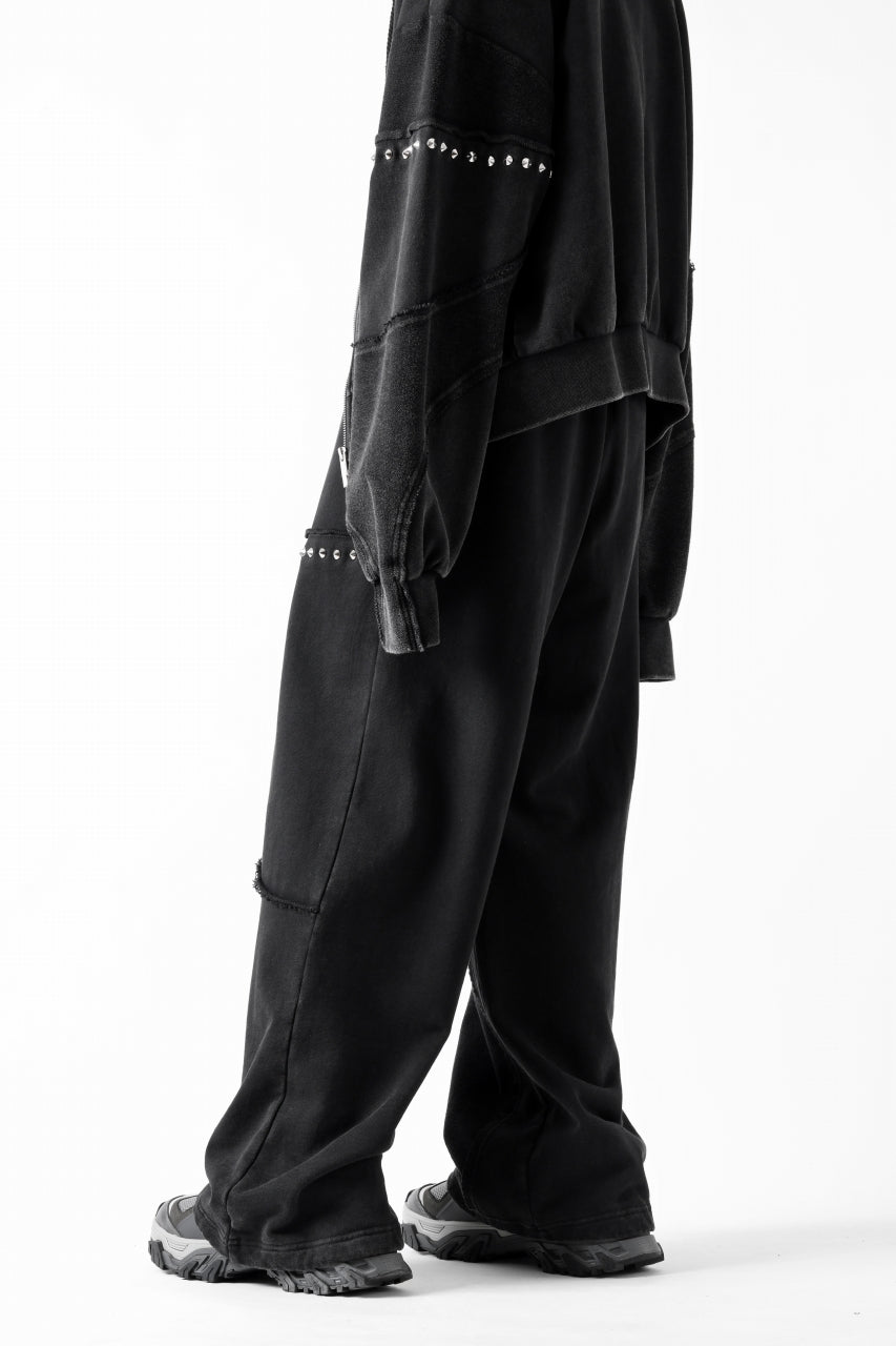 Feng Chen Wang PANELLED STRAIGHT SWEATPANTS (BLACK)