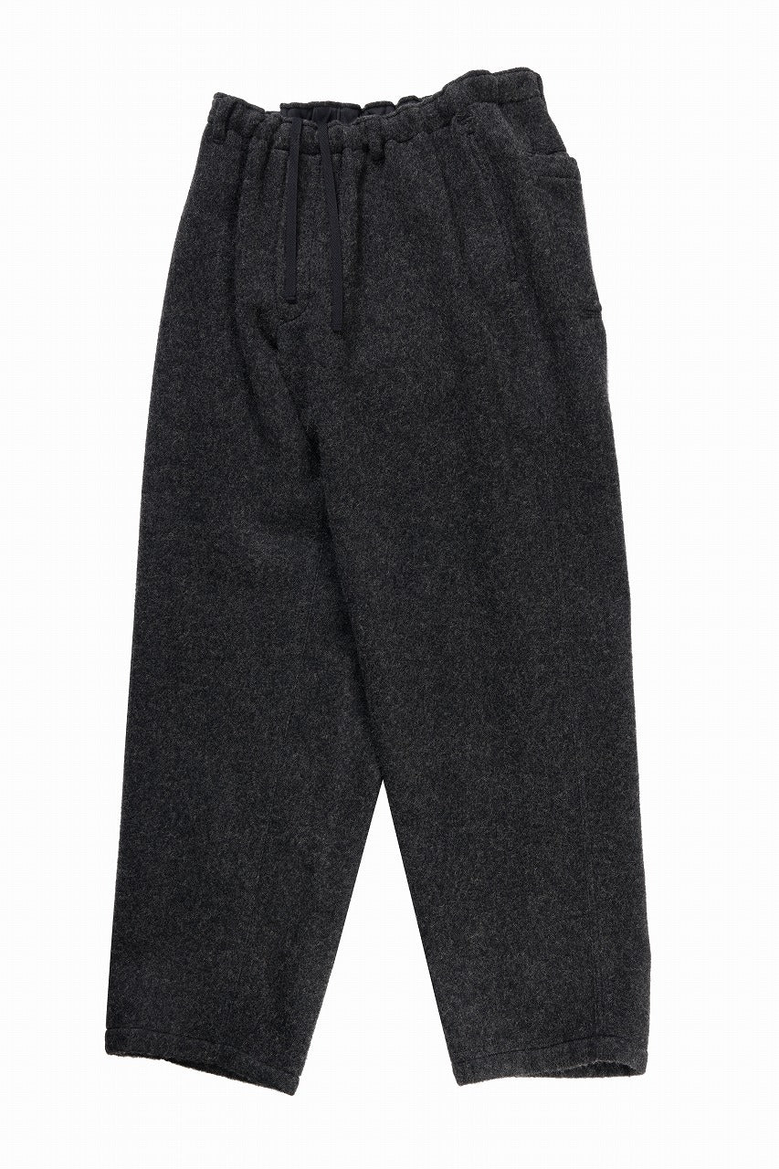 画像をギャラリービューアに読み込む, Y&#39;s for men x MASSES EASY WAIST PANTS / MA WOOL HERRING BONE(CHARCOAL)