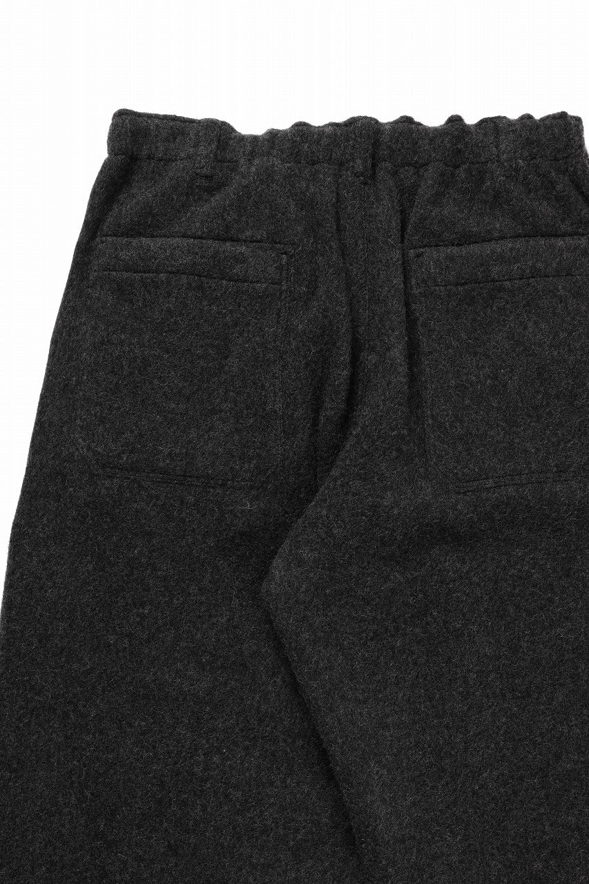 画像をギャラリービューアに読み込む, Y&#39;s for men x MASSES EASY WAIST PANTS / MA WOOL HERRING BONE(CHARCOAL)