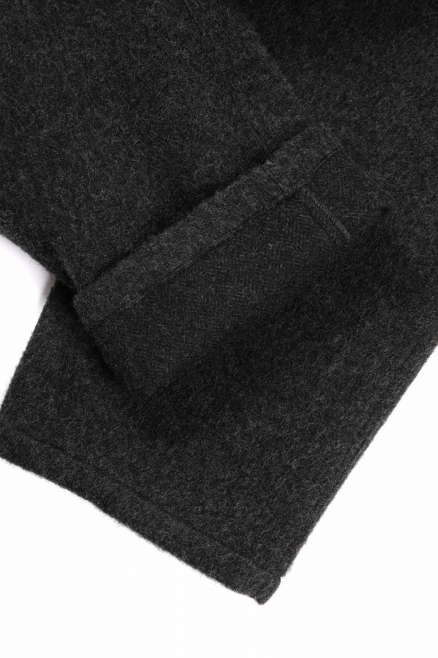 画像をギャラリービューアに読み込む, Y&#39;s for men x MASSES EASY WAIST PANTS / MA WOOL HERRING BONE(CHARCOAL)