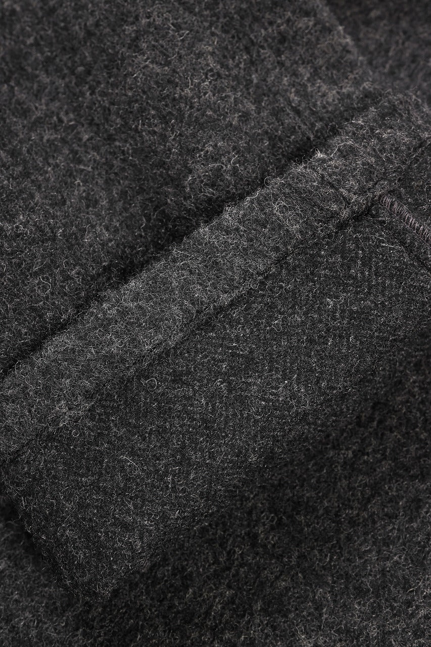 画像をギャラリービューアに読み込む, Y&#39;s for men x MASSES EASY WAIST PANTS / MA WOOL HERRING BONE(CHARCOAL)