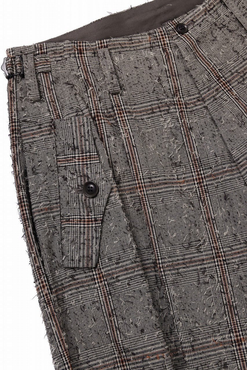 画像をギャラリービューアに読み込む, Y&#39;s DOUBLE TUCK WIDE PANTS / NEEDLE PUNCHED (BEIGE)