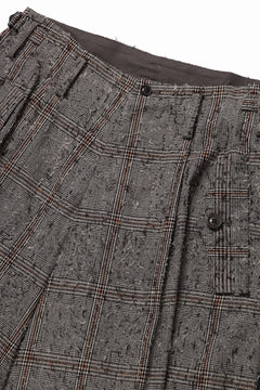 画像をギャラリービューアに読み込む, Y&#39;s DOUBLE TUCK WIDE PANTS / NEEDLE PUNCHED (BEIGE)