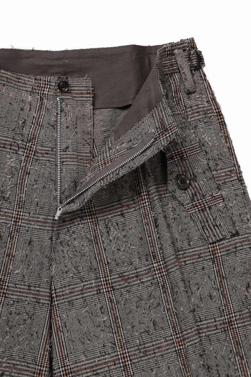 画像をギャラリービューアに読み込む, Y&#39;s DOUBLE TUCK WIDE PANTS / NEEDLE PUNCHED (BEIGE)