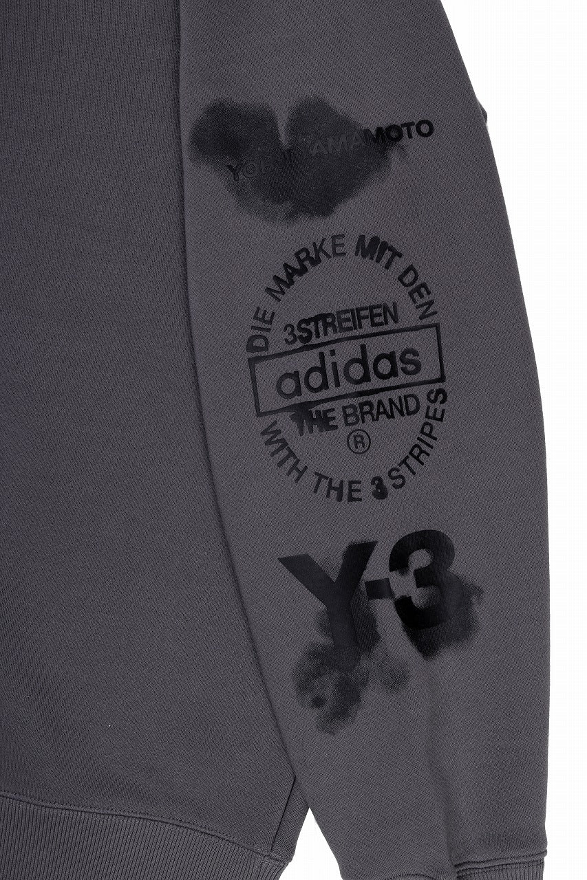 Y-3 Yohji Yamamoto GRAPHIC CREW SWEAT (GREY)