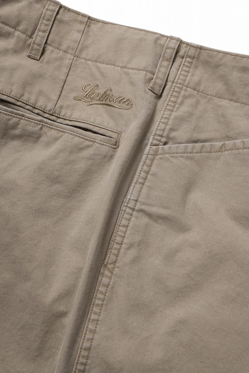 LASTMAN OX L-POCKET PANTS (BEIGE)