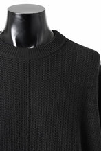 画像をギャラリービューアに読み込む, D-VEC FISHERMANS KNIT CREW (BLACK)