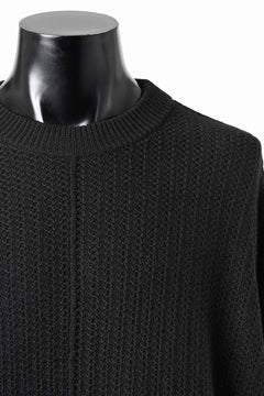 Load image into Gallery viewer, D-VEC FISHERMANS KNIT CREW (BLACK)