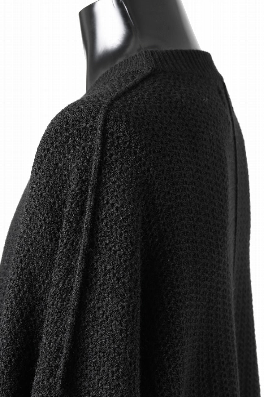 Load image into Gallery viewer, D-VEC FISHERMANS KNIT CREW (BLACK)