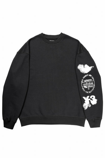 Y-3 Yohji Yamamoto GRAPHIC CREW SWEAT (BLACK)