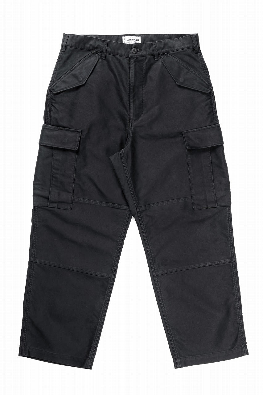 LASTMAN MOLESKIN CARGO PANTS (BLACK)