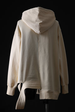 画像をギャラリービューアに読み込む, A.F ARTEFACT ASYMMETRY LOOP HEM SWEAT HOODIE (CREAM)