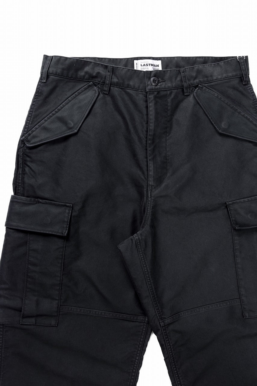 Load image into Gallery viewer, LASTMAN MOLESKIN CARGO PANTS (BLACK)