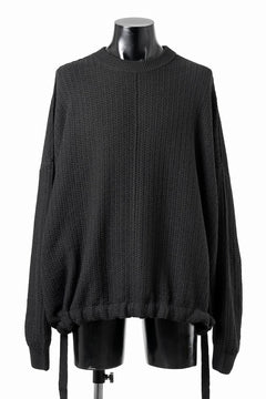 Load image into Gallery viewer, D-VEC FISHERMANS KNIT CREW (BLACK)