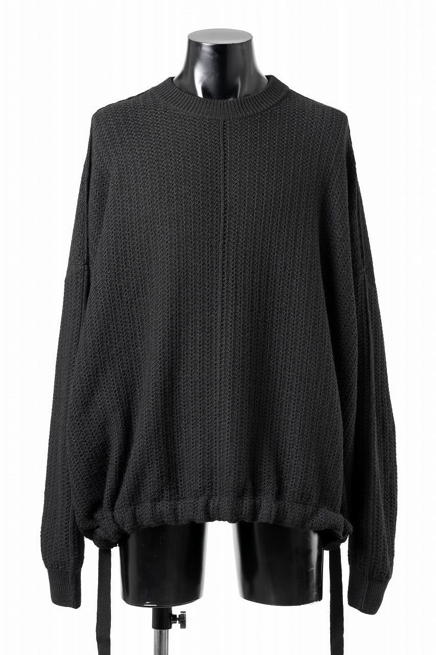 D-VEC FISHERMANS KNIT CREW (BLACK)