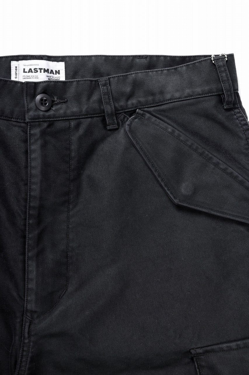 Load image into Gallery viewer, LASTMAN MOLESKIN CARGO PANTS (BLACK)