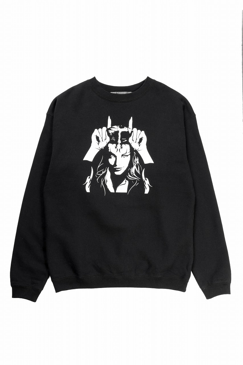 画像をギャラリービューアに読み込む, Y&#39;s for men x MASSES SWEAT SHIRT / PRINT B (BLACK)