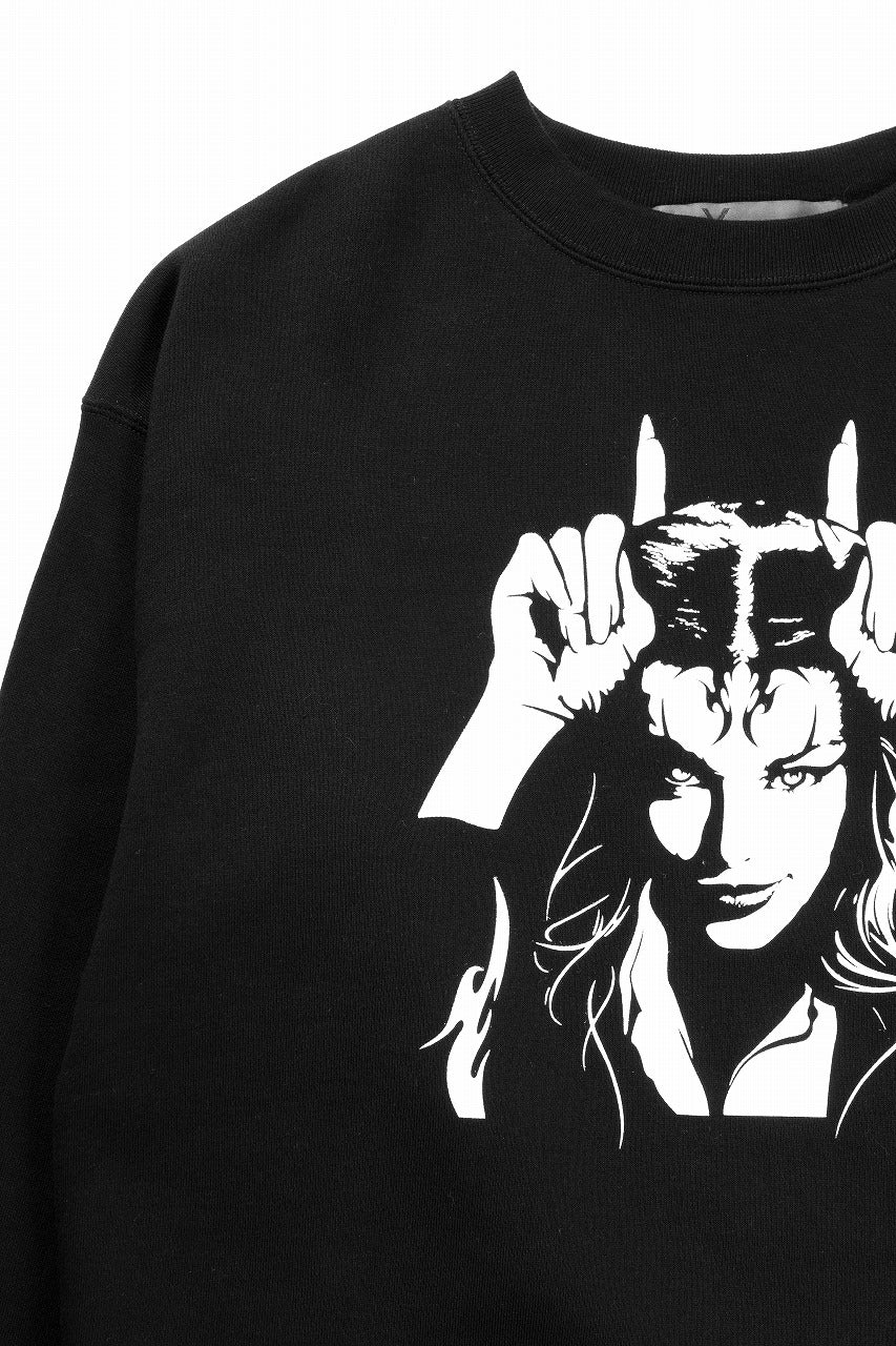 画像をギャラリービューアに読み込む, Y&#39;s for men x MASSES SWEAT SHIRT / PRINT B (BLACK)