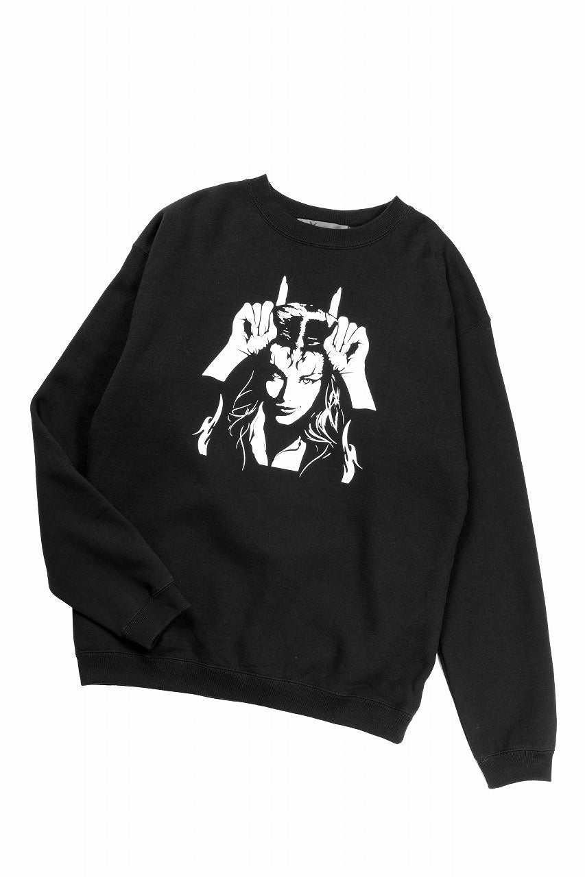 画像をギャラリービューアに読み込む, Y&#39;s for men x MASSES SWEAT SHIRT / PRINT B (BLACK)