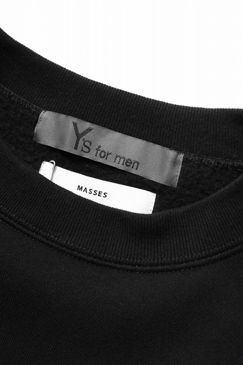 画像をギャラリービューアに読み込む, Y&#39;s for men x MASSES SWEAT SHIRT / PRINT B (BLACK)